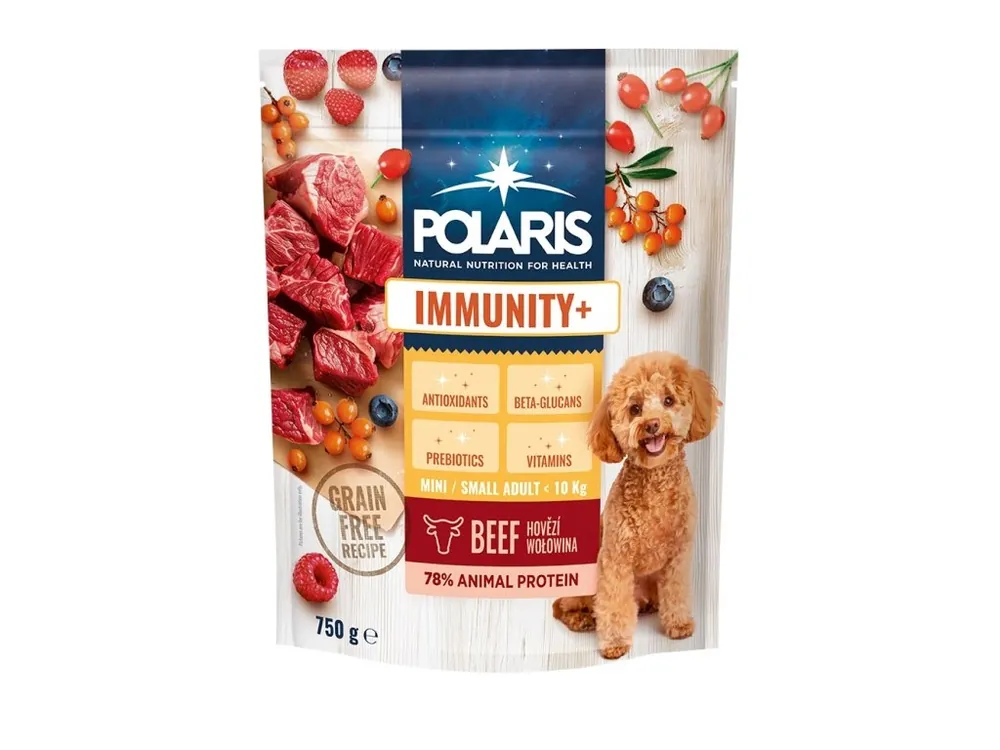 Polaris Immunity Dog Adult small & mini Hovězí GF 750 g Vysoce Kvalitní