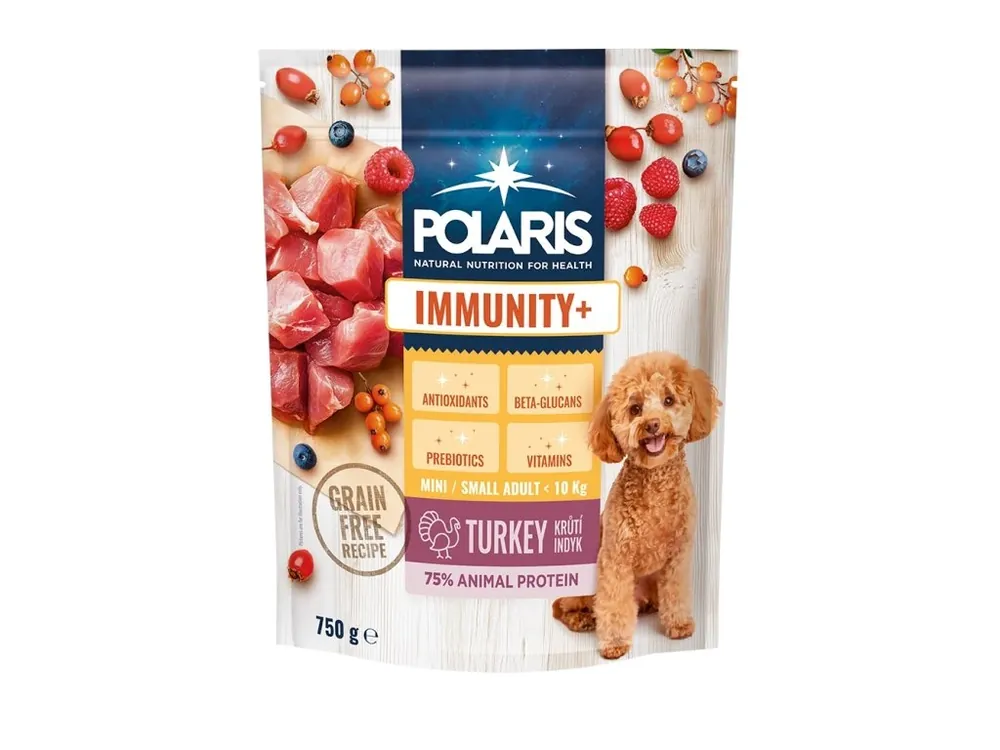 Polaris Immunity Dog Adult small & mini Krůtí GF 750 g Cenová Bomba