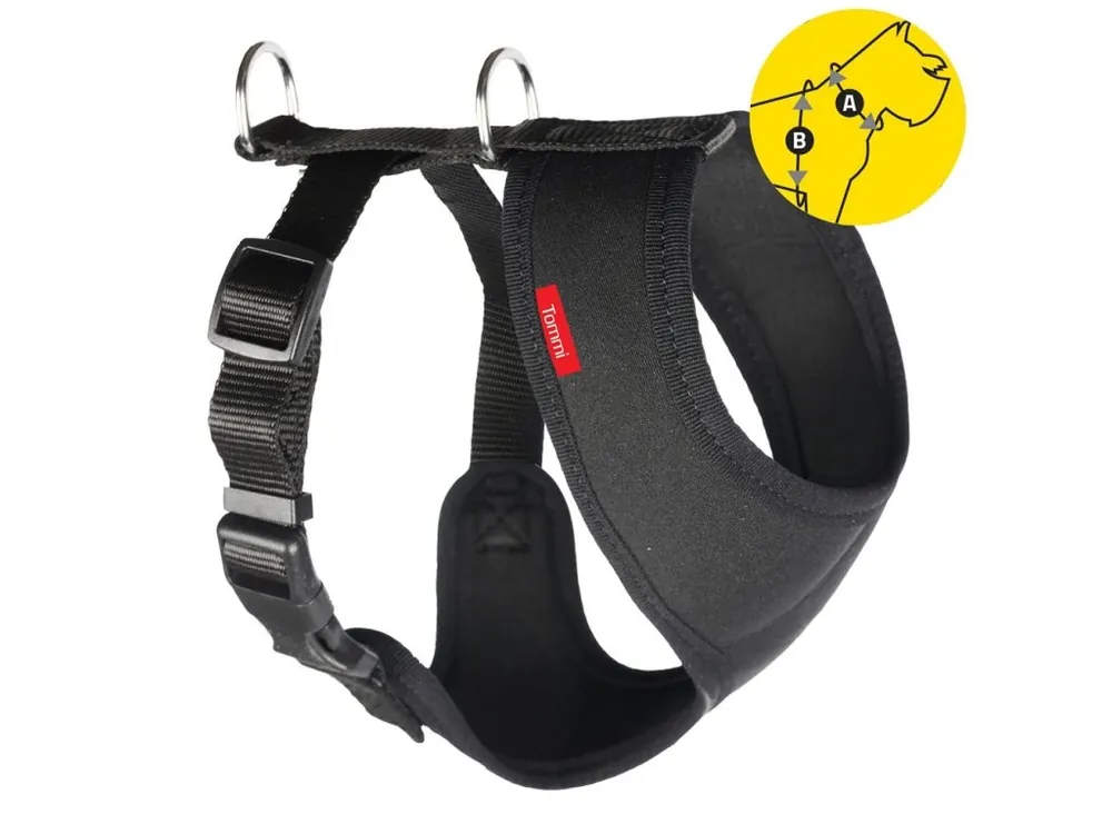 Aktuální Postroj do auta Tommi M černý neopren