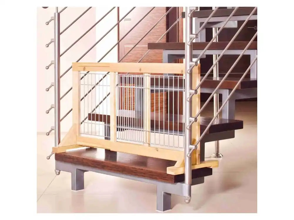 Posuvná bariéra pro štěňata a malé psy 63-108x50x31 cm Dokud Zásoby Vydrží