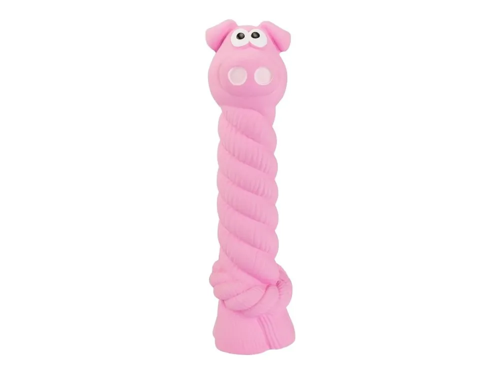 Akční Nabídka Prasátko s latexovým lanem a chroupacím zvukem 15 cm, latex, HipHop