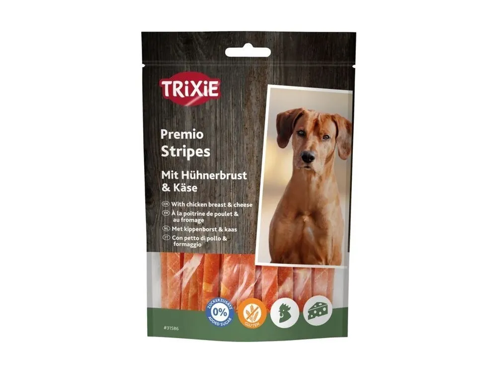 Premio CHICKEN CHEESE STRIPES - kuřecí pásky se sýrem 100g Cenový Hit