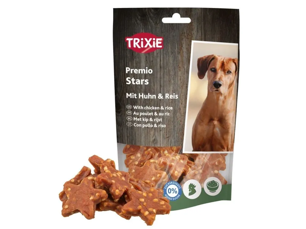 Výprodej PREMIO Stars, hvězdičky s kuřetem a rýží, 100 g