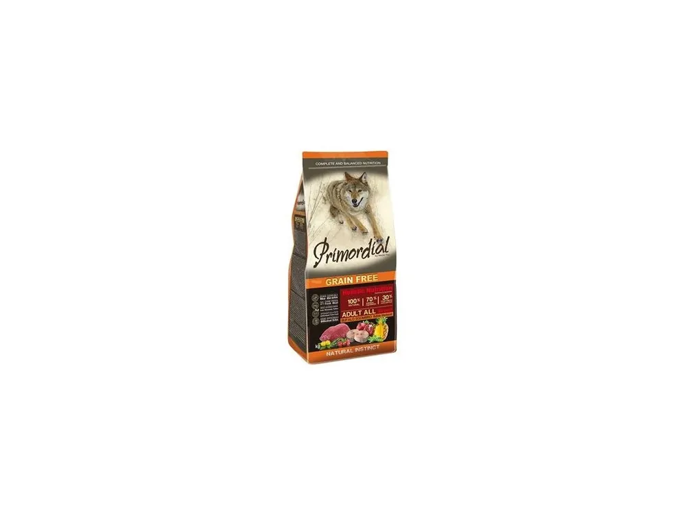 Omezená Nabídka Primordial GF Dog Adult Buffalo&Mackerele 12kg