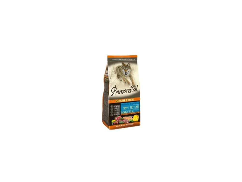 Cenově Výhodný Primordial GF Dog Adult Trout&Duck 12kg