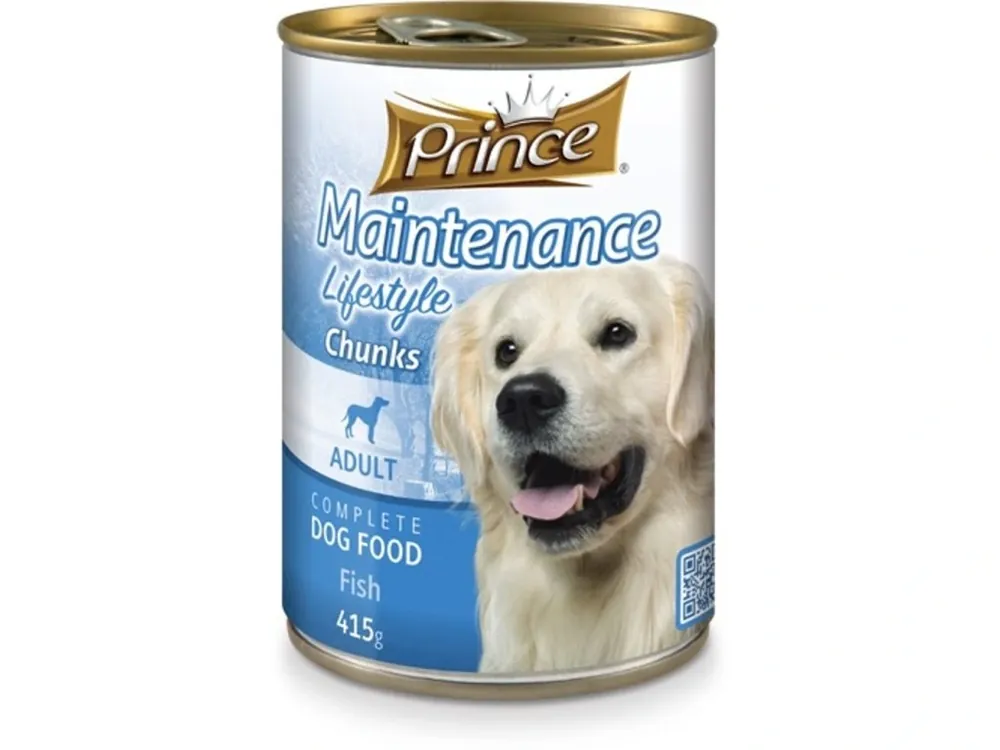 Dokud Zásoby Vydrží PRINCE DOG 415G RYBA