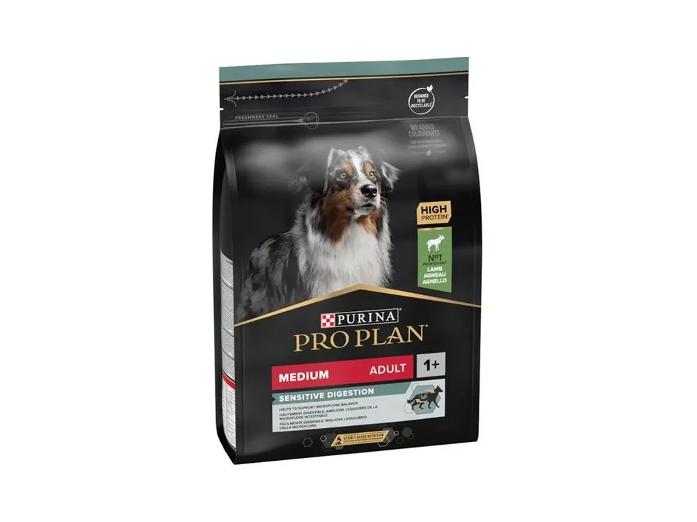 Časově Omezené Pro Plan Dog Adult Medium Sensitive Digestion jehně 3 kg