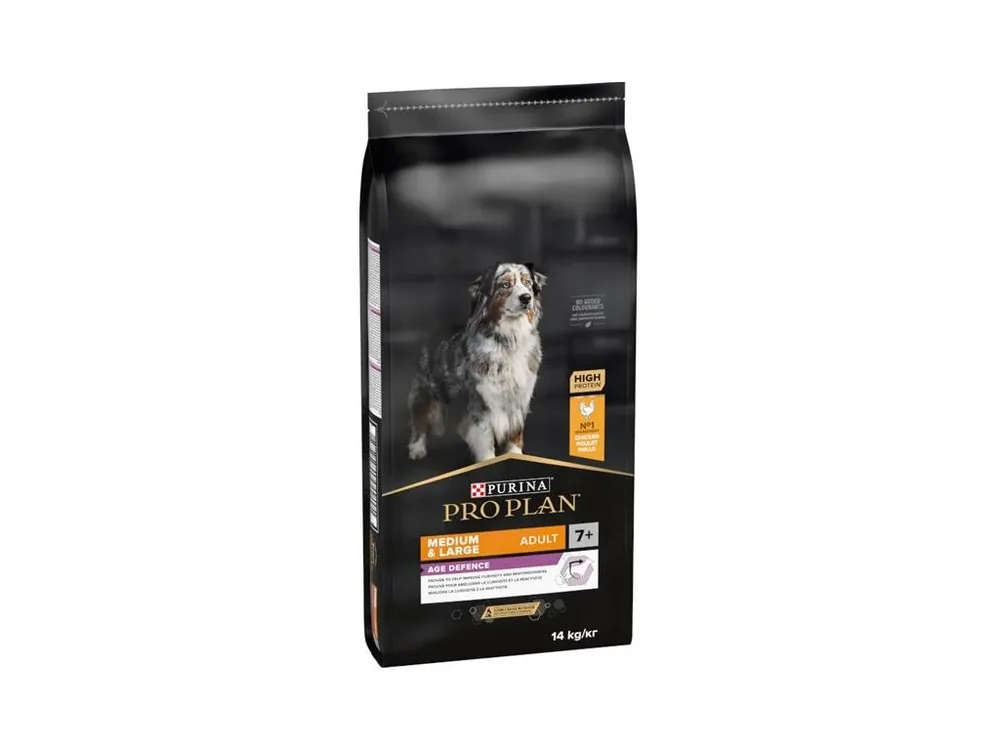 Akční Nabídka Pro Plan Dog Adult Medium&Large 7+Age Defence kuře 14 kg