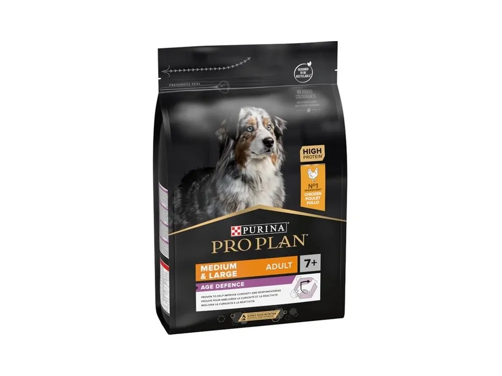 Originální Pro Plan Dog Adult Medium&Large 7+Age Defence kuře 3 kg