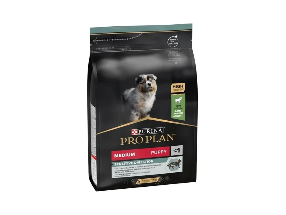 Pro Plan Puppy Medium Sensitive Digestion jehně 3 kg Cenově Výhodný