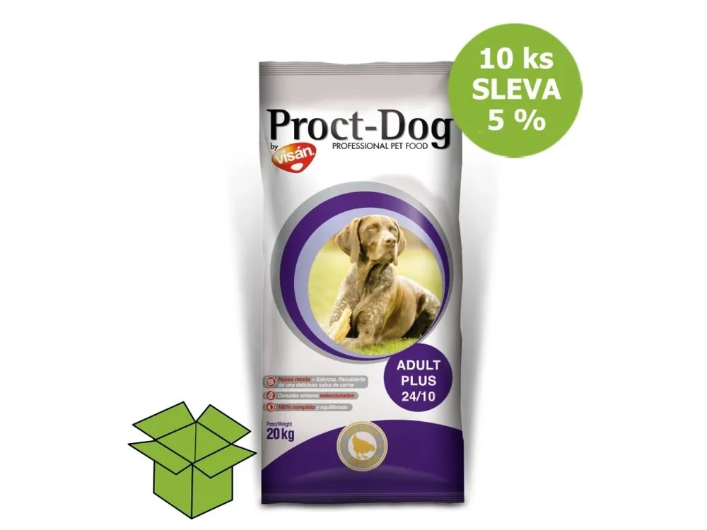 Proct-Dog Adult Plus 10 kg (10 ks) SLEVA 5 % Akční Cena