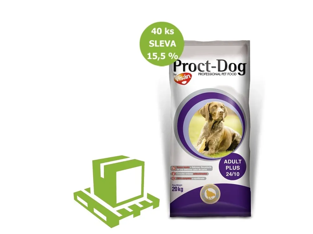 Proct-Dog Adult Plus 10 kg (paleta 40 ks) SLEVA 15,5 % Aktuální