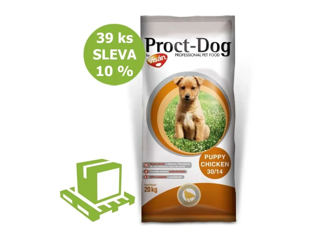 Novinka Proct-Dog Puppy Chicken 20 kg (paleta 39 ks) SLEVA 10 %