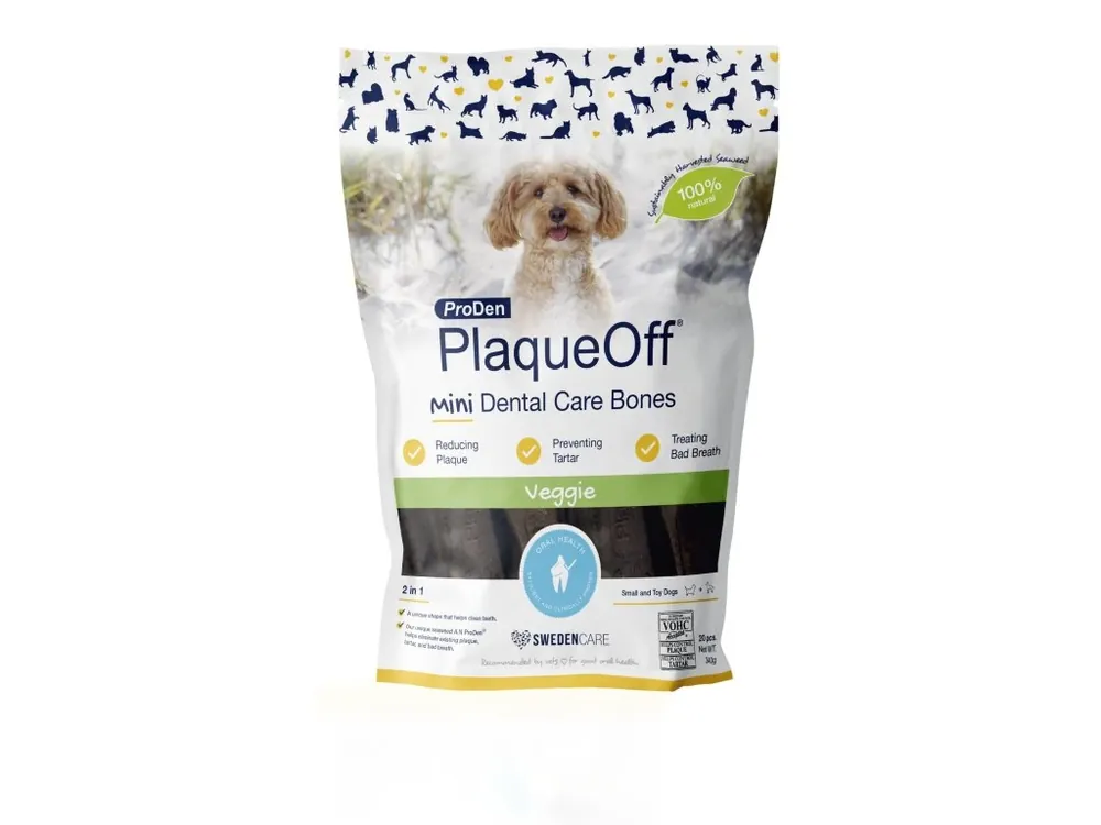Výprodej ProDen PlaqueOff® Mini Dental Bones zeleninové 340g