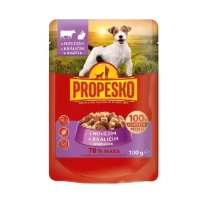 Nízká Cena PROPESKO Dog hovězí a králičí, kapsa 100 g