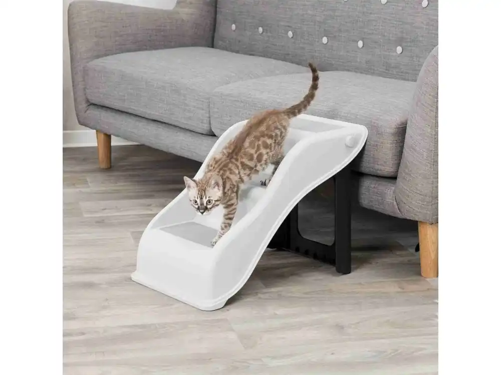 Protiskluzové schody, 34 × 39 × 54 cm, nosnost do 40 kg, světle šedá Akční Cena