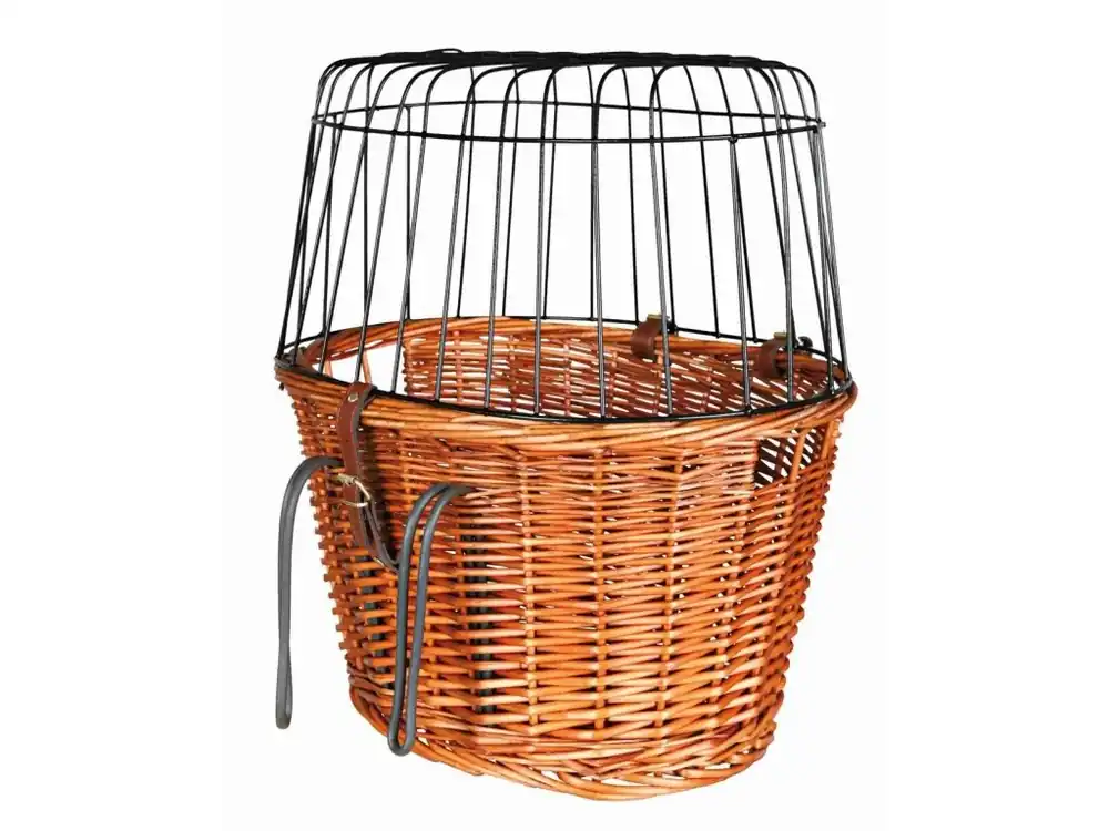 Autentický Přepravní koš na kolo s drátěnou kabinou 44x48x33cm, bez polštáře (max. 5 kg)