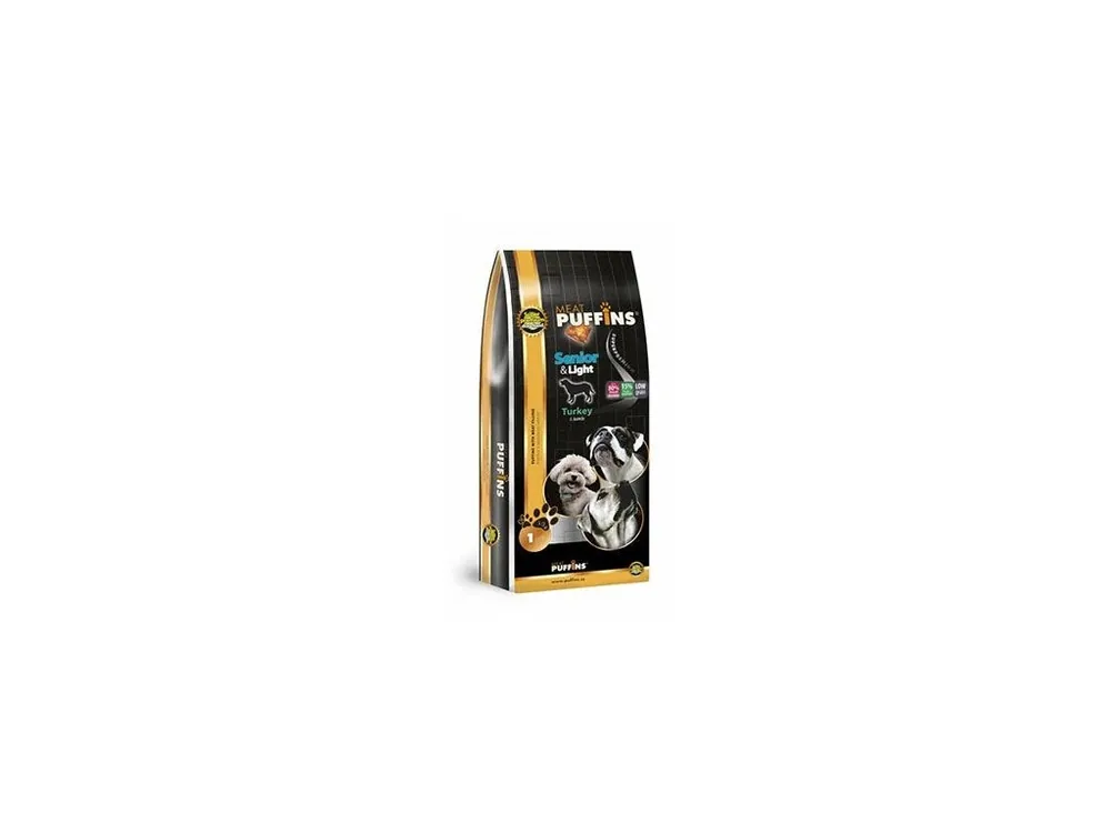 Puffins Dog Senior&Light Turkey 1kg Nízká Cena