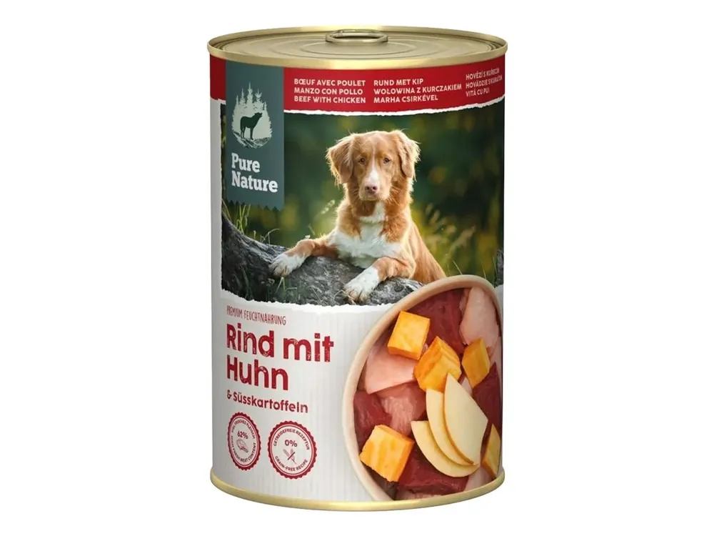 Značkový Pure Nature Dog Adult konzerva Hovězí s kuřetem 400g