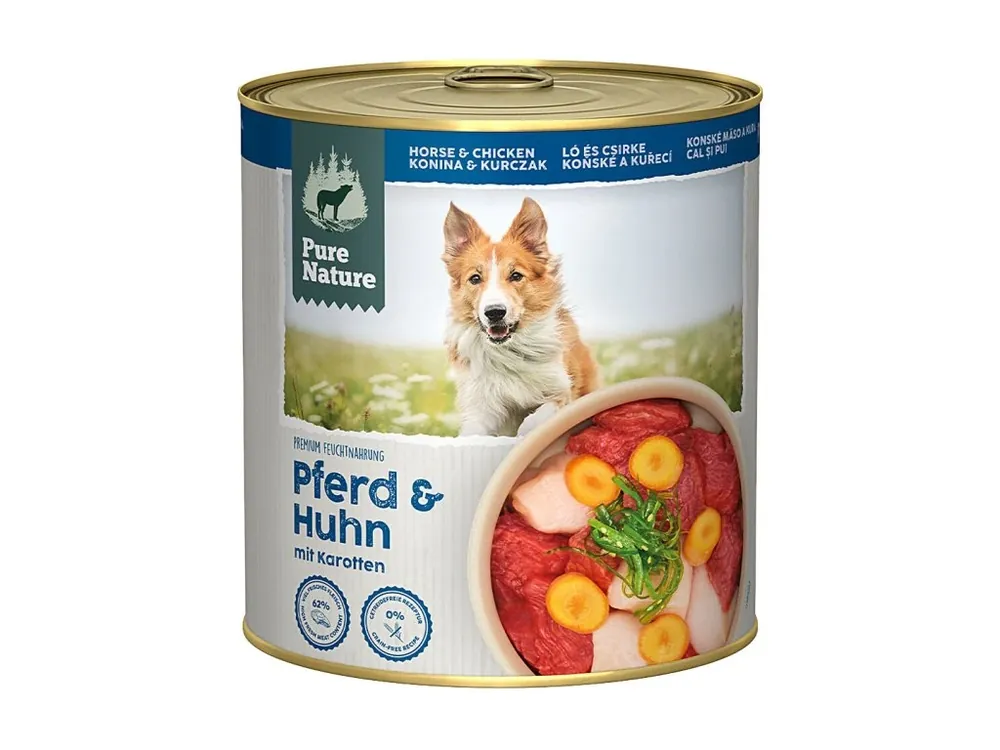 Pure Nature Dog Adult konzerva Koňské a Kuře 800g Top Prodej