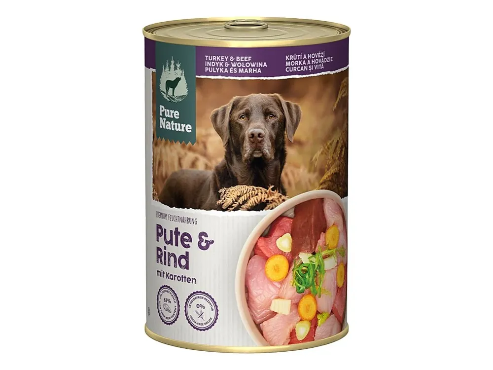 Horká Nabídka Pure Nature Dog Adult konzerva Krůtí a Hovězí 400g