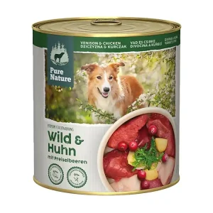 Poslední Šance Pure Nature Dog Adult konzerva Zvěřina a Kuře 800g