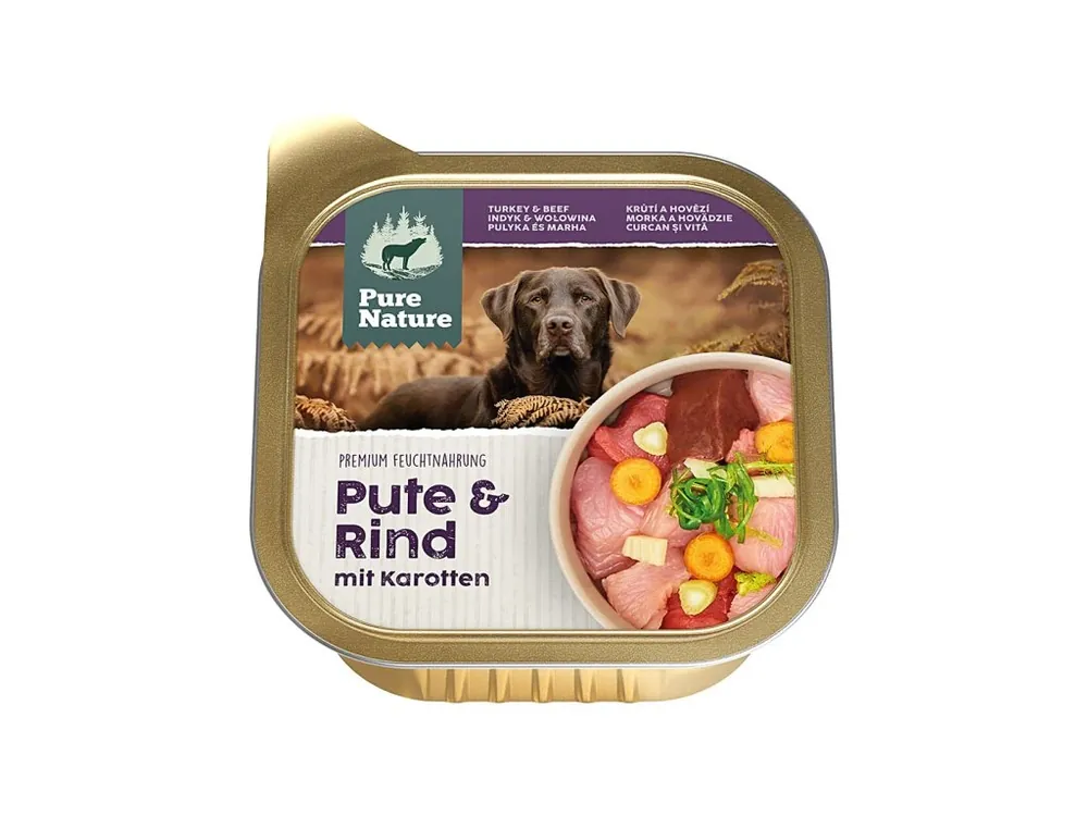 Pure Nature Dog Adult paštika Krůtí a Hovězí 150g Zlevněný