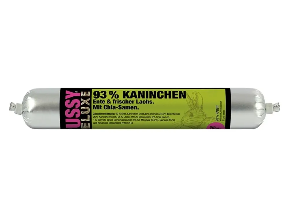 Ihned K Objednání PUSSY DELUXE DUCK, RABBIT, SALMON 100g