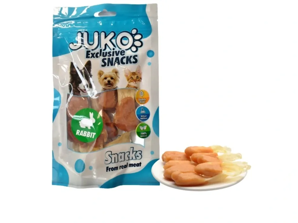 Akce Rabbit Ear with Chicken JUKO Snacks 70 g