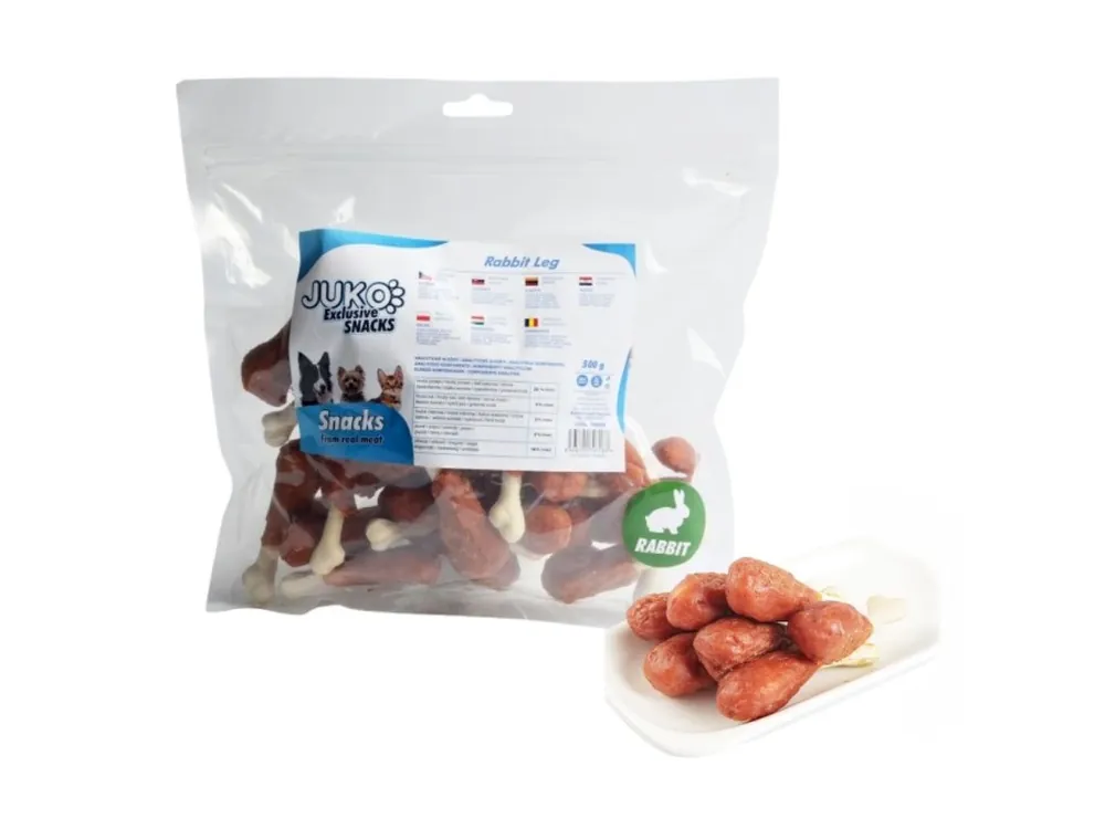 Rychlé Dodání Rabbit Leg JUKO Snacks 500 g