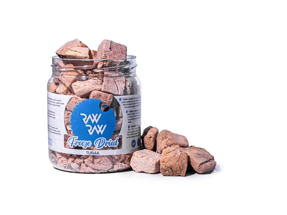 RAW RAW mrazem sušený Tuňák maso 70g Koupit Online