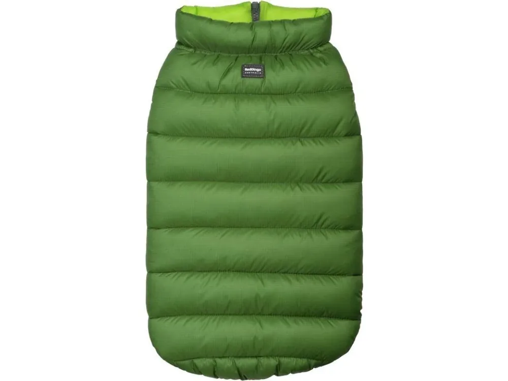 Sleva Red Dingo bunda Puffer Jacket – Green/Lime velikost bundy 35 cm