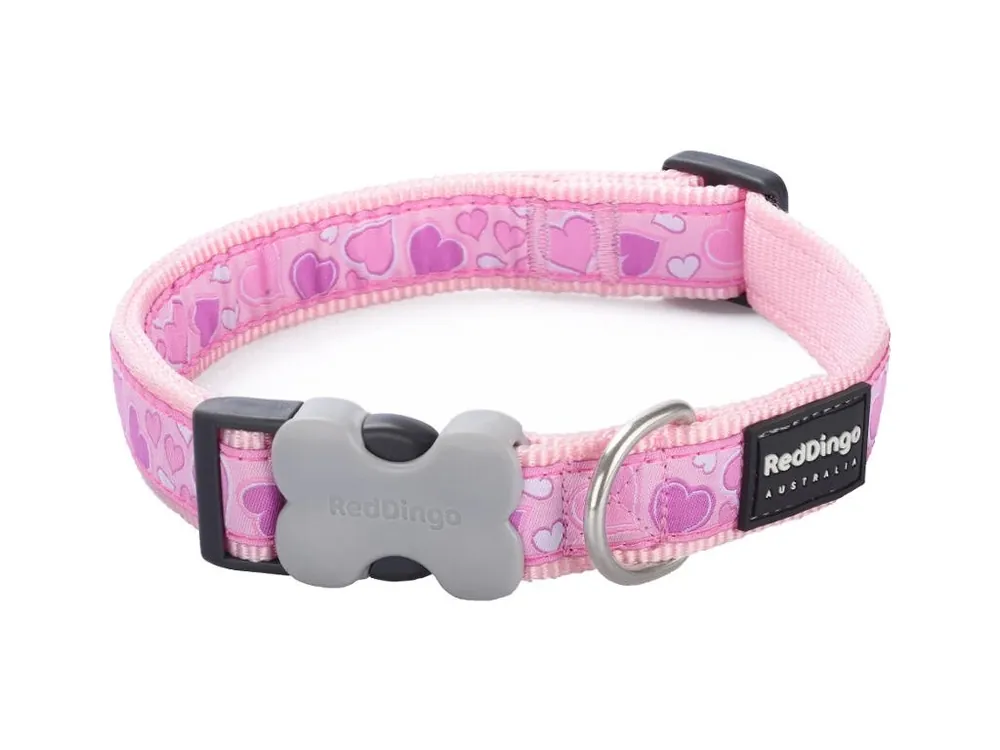 Red Dingo obojek – Breezy Love Pink – 20 mm x 30-47 cm Originální