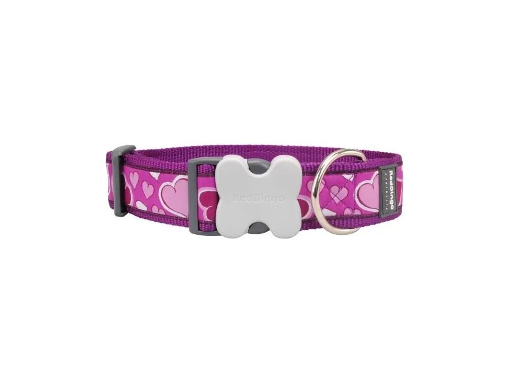 Finální Výprodej Red Dingo obojek – Breezy Love Purple – 40 mm x 37-55 cm