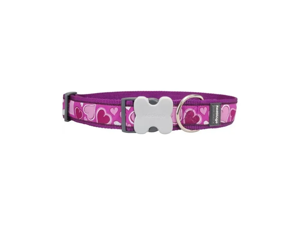 Red Dingo obojek – Breezy Love Purple – 40 mm x 50-80 cm Finální Výprodej