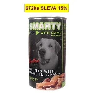 Nejlepší Volba SMARTY Dog Zvěřina chunks, konzerva 1240 g