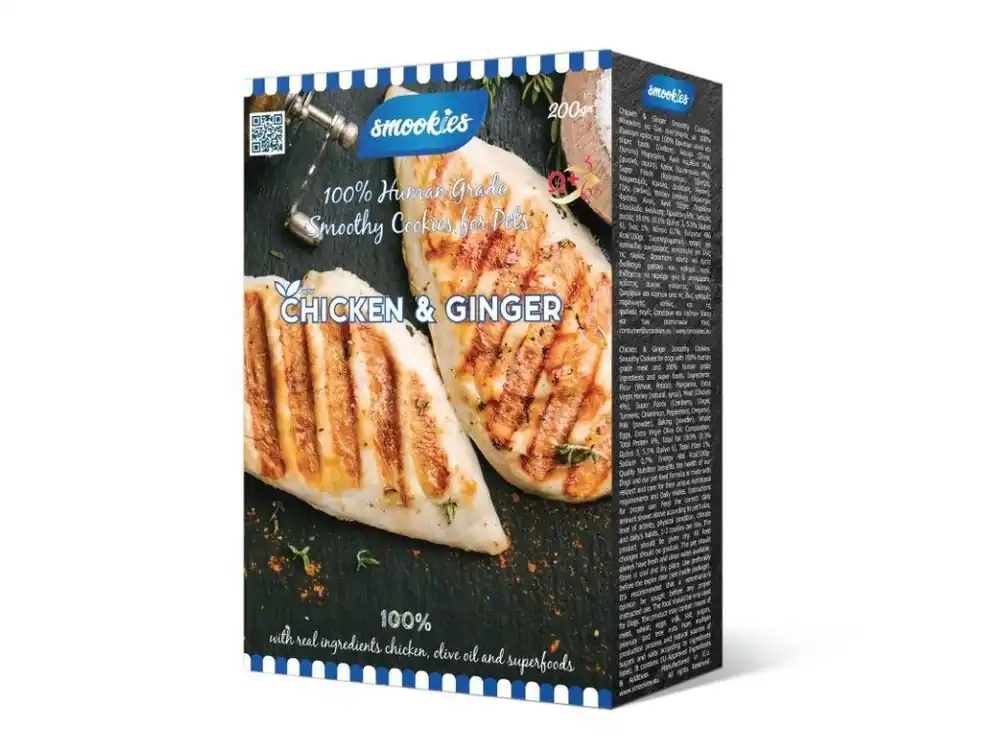 SMOOKIES Premium CHICKEN - kuřecí sušenky 100% human grade, 200g Must-Have
