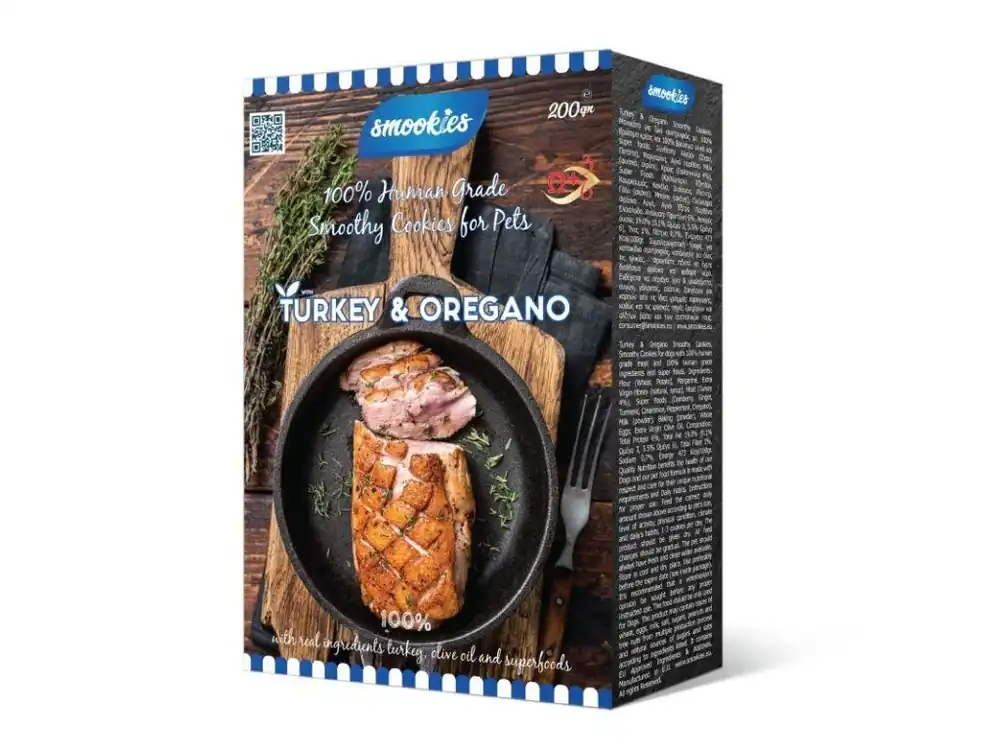SMOOKIES Premium TURKEY - krůtí sušenky 100% human grade, 200g Sleva