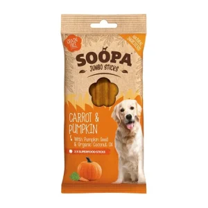 Omezená Nabídka Soopa Dentální tyčinky Jumbo s mrkví a dýní 170 g