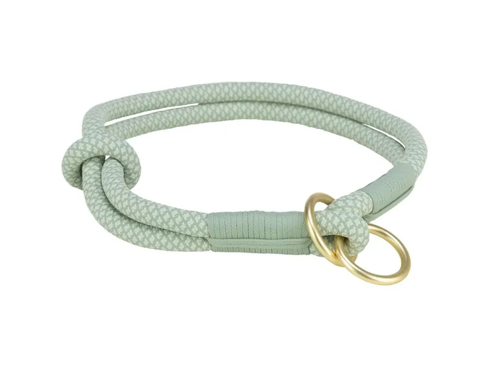 Soft Rope kulatý polostahovací obojek, šalvěj/máta Oblíbený