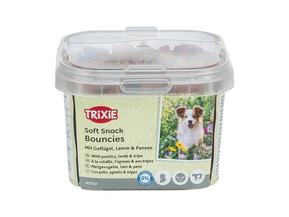 Horká Nabídka Soft Snack BOUNCIES mini kostičky kuřecí, jehněčí, dršťky 140 g
