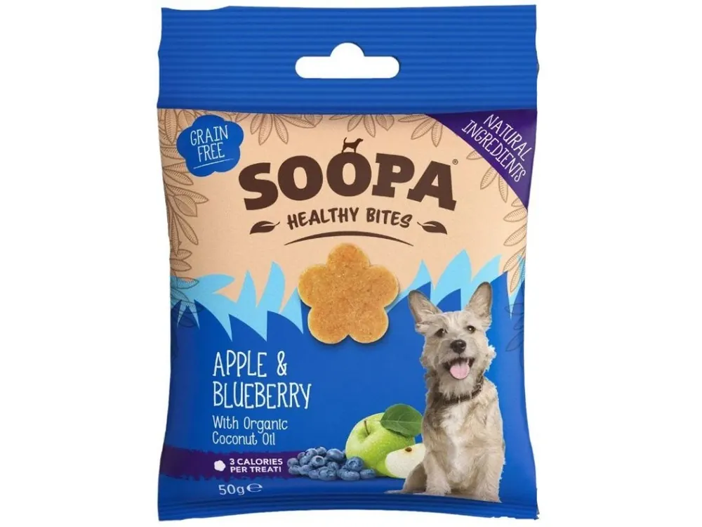 Soopa Healthy Bites s jablkem a borůvkou 50 g Výhodná Nabídka