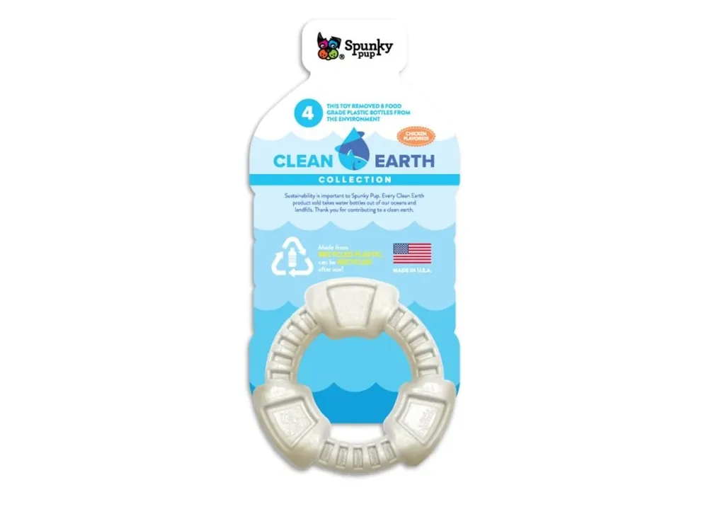 Vysoce Kvalitní Spunky Pup Kroužek z recyklovaného plastu "Clean Earth" 11cm