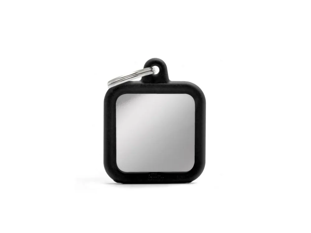 Ověřený SQUARE CHROME PLATED BRASS BLACK RUBBER