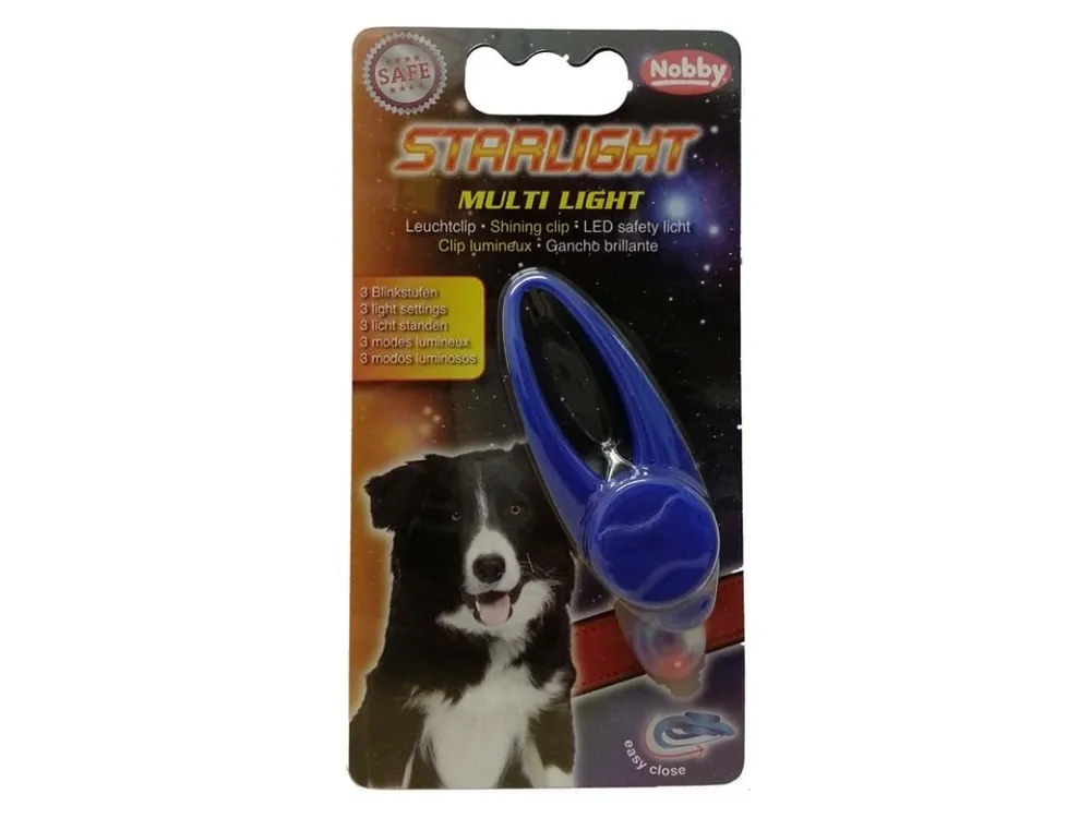 Výprodej Starlight Multi Light blikající přívěšek na psí obojek 1ks