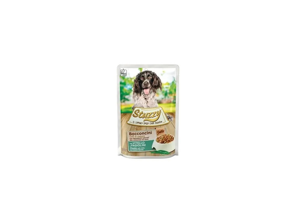 Časově Omezené Stuzzy Dog kapsa Adult kousky telecího 100g