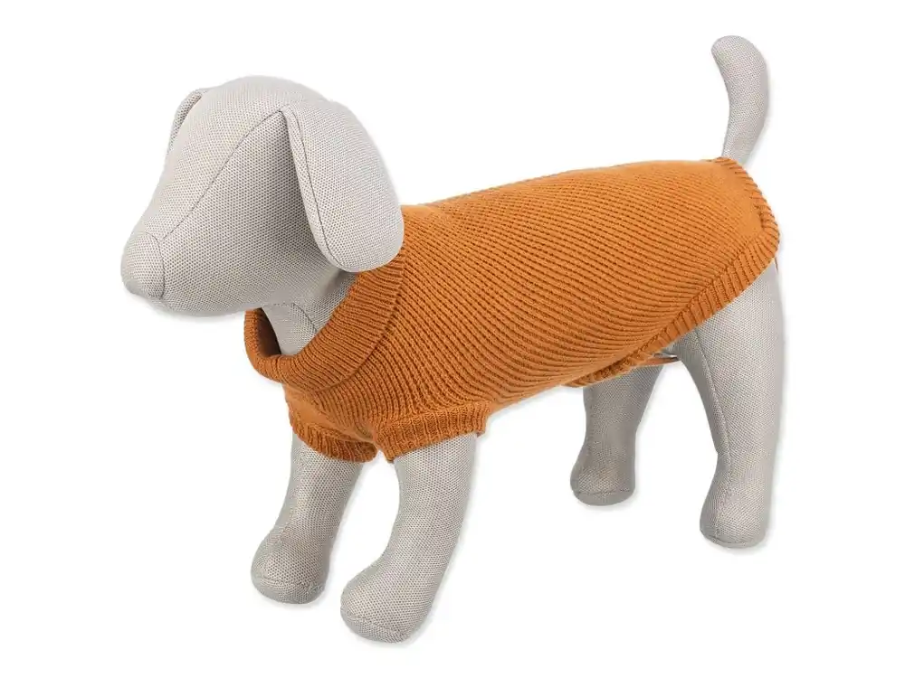 Svetr Trixie CityStyle Berlin, L 55cm oranžový Cenově Výhodný