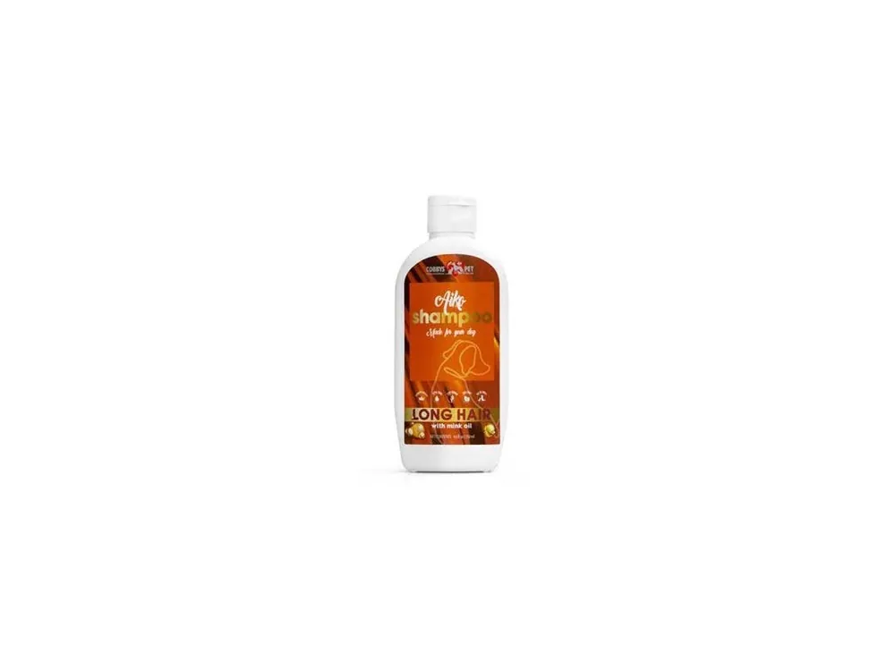 Finální Výprodej Šampon Aiko pro dlouhosrsté psy s norkovým olejem250ml