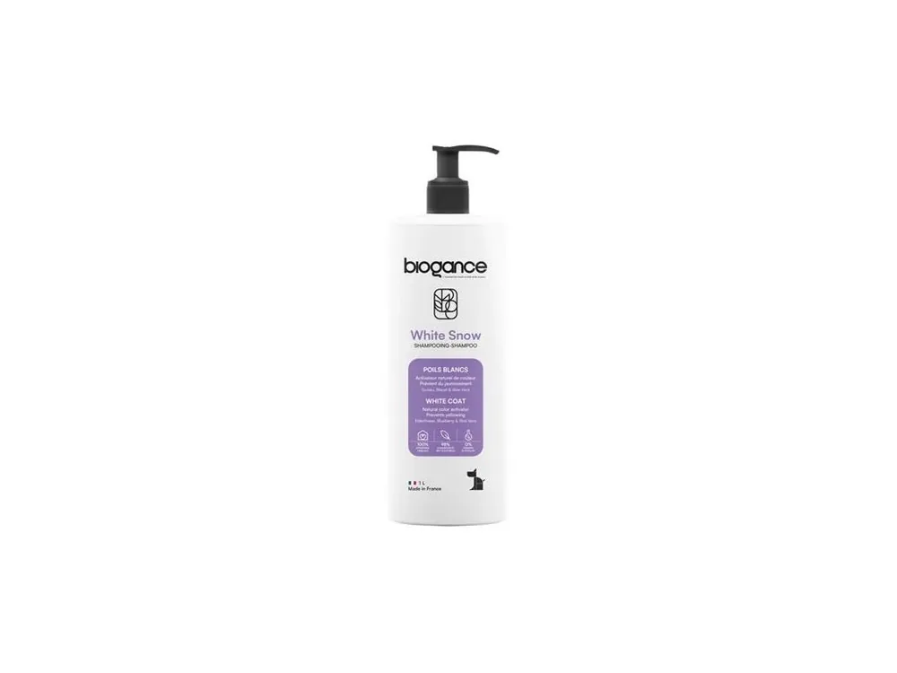 Šampon pro psy a kočky se světlou srstí Biogance White snow, 1l Značkový