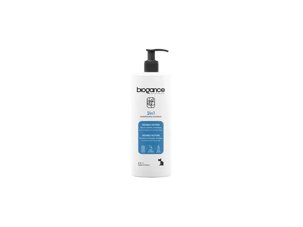 Šampon s kondicionérem pro psy a kočky Biogance 2v1, 1l Autentický